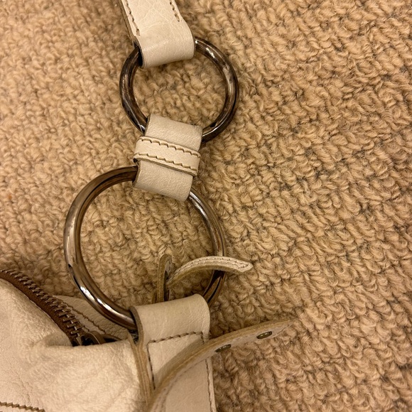 Vintage Miu Miu Cream leather embellishment flower motif baguette bag purse - Picture 16 of 16